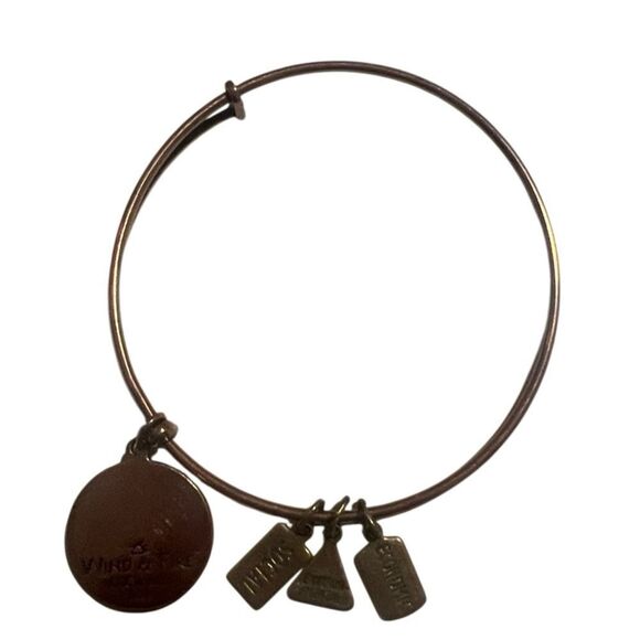 Wind and Fire Mom with Iris Rose Gold Wind and Fire Charm Bangle Bracelet - Picture 5 of 6